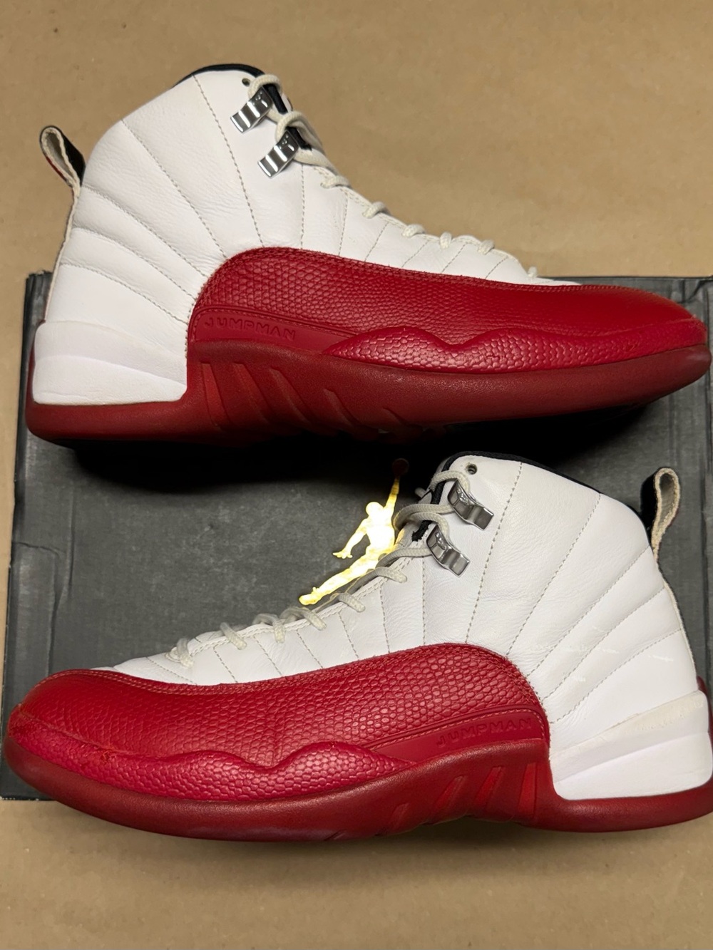 Nike Air Jordan 12 Retro Cherry 2023 Mens size 9.5 Basketball Shoes Rare!